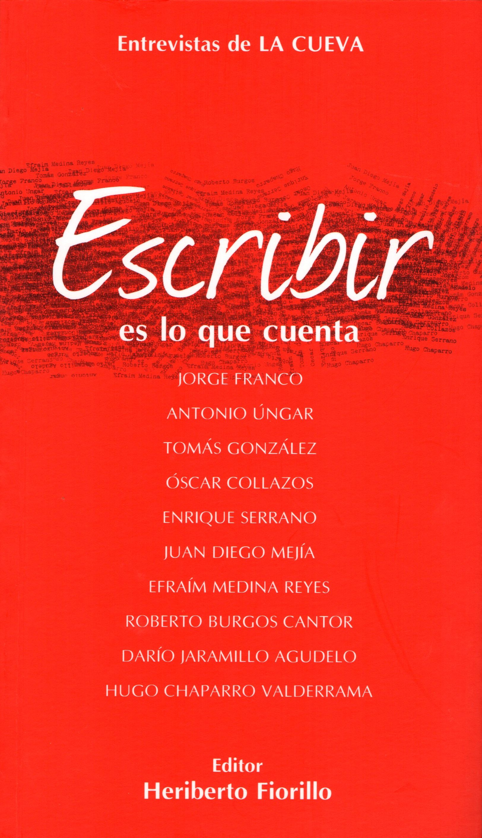 I ENTREVISTAS DE LA CUEVA, ESCRIBIR ES LO QUE CUENTA.